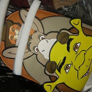 Loungefly Shrek Character Backpack - Green, Brown, Gray